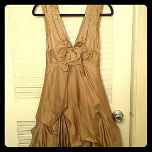 Midi Gold BCBG Party Dress