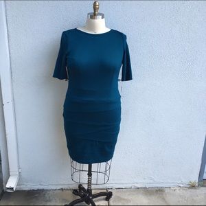 Plus Size Turquoise Knit Sheath Dress Size 16