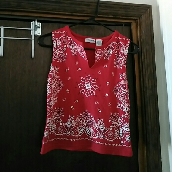 Cute Red Bandana Top