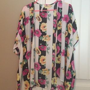 Striped Floral Kimono !! SALE!!!