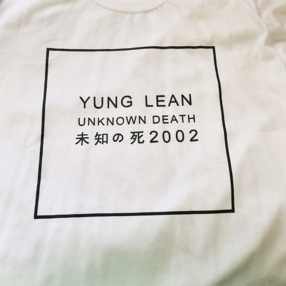 yung lean unknown death tee