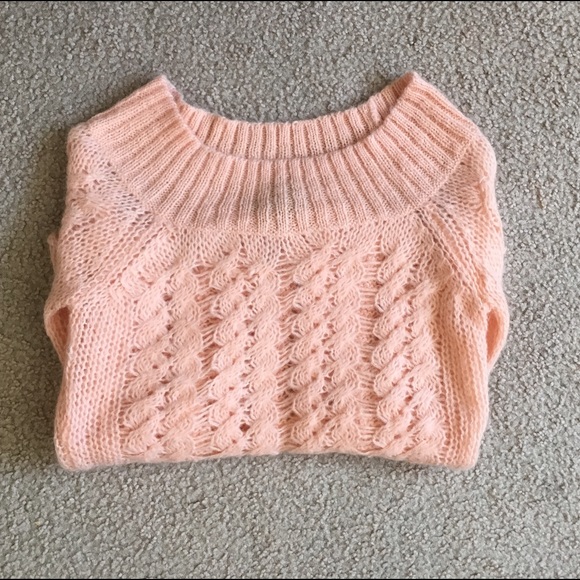 Arden B Sweaters - Cute Sheer Peach Sweater Size Small