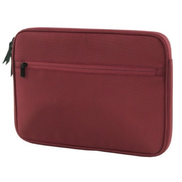 13" BURGUNDY LAPTOP CASE FLEECE,WATER RESISTANT - Picture 2 of 3