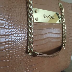 Bebe LOLA FAUX CROC TOTE