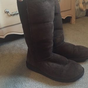 Brown tall UGG boots