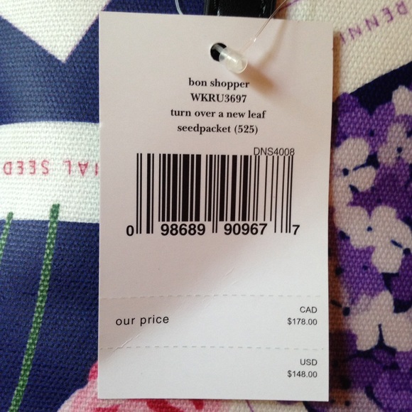 NWT Kate Spade Floral Bon Shopper - Picture 3 of 3