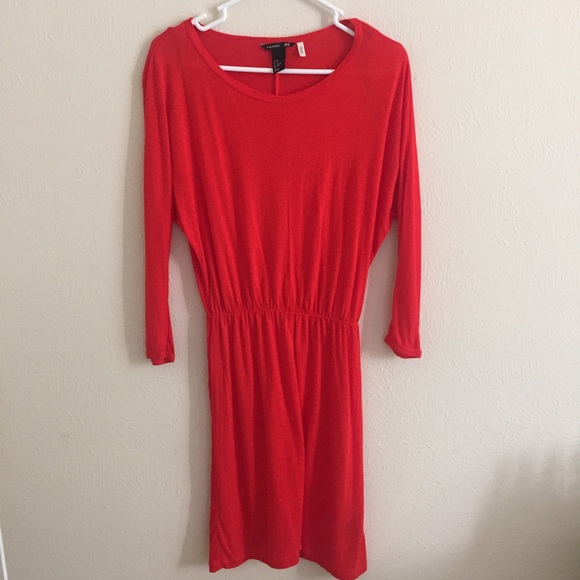 Red Midi Dress Size S - Picture 2 of 4