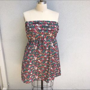 Plus Size Floral Tube Dress Size 1X
