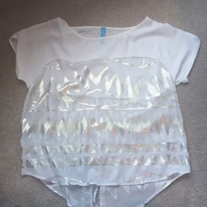 FRANCESCAS COLLECTION BLOUSE W/ OPEN BACK - SMALL