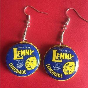 Lenny Bottle Cap Earrings.
