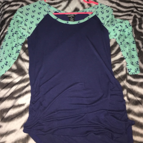Rue 21 Long Sleeve Anchor Tee