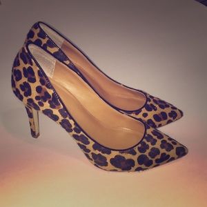J CREW | SIZE 6.5 | LEOPARD PRINT | CALF HAIR