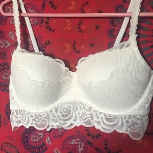 PINK push-up lace bralette