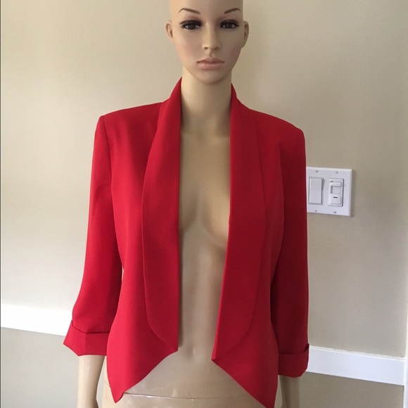 Bebe red blazer - Picture 2 of 4