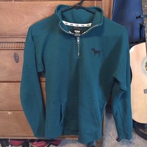 3/4 zip PINK sweater