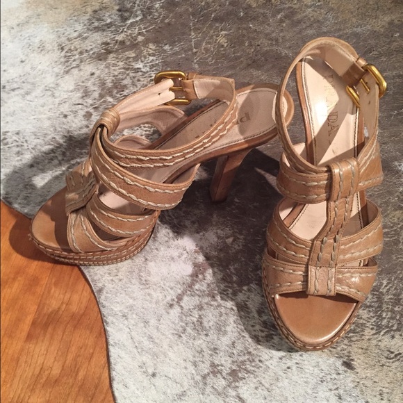 Prada platform sandals