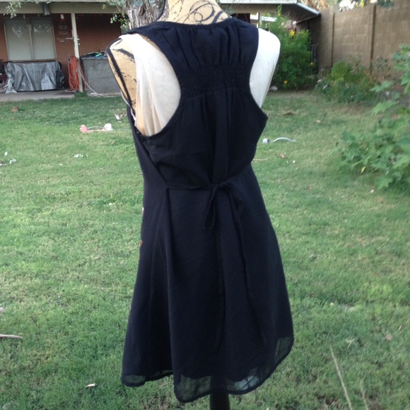 FINAL PRICE Charlotte Russe black floral dress - Picture 2 of 2