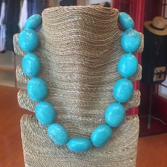 Bubble Genuine Turquoise Necklace