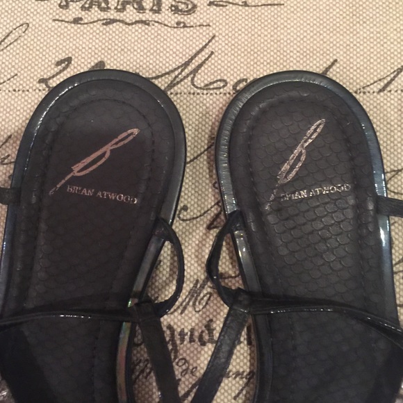 🚫GIFTED Brian Atwood* Black* Embellished* Sandal - Picture 3 of 3