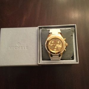 Michele White Jelly watch