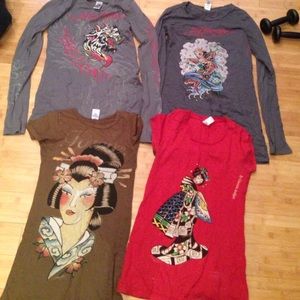Ed Hardy shirts bundle