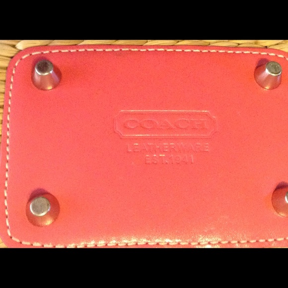 Coach Straw Pink handbag - Picture 4 of 4