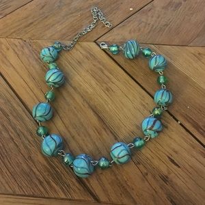 Blue and green necklace