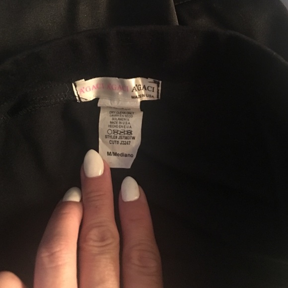 Black/gold sequin asymmetrical mini skirt size M - Picture 3 of 3