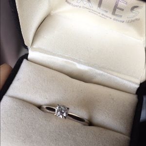 Zales 1/3rd carat diamond ring