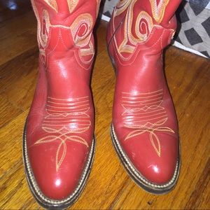 Red cowgirl boots