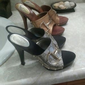 Authentic silver Gucci Shoes. Size 39 fits 91/2