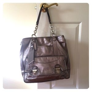 MARK DOWN Coach Poppy Pushlock Tote