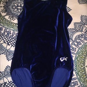 Blue velvet gymnastics leo