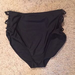 High waisted swim bottoms