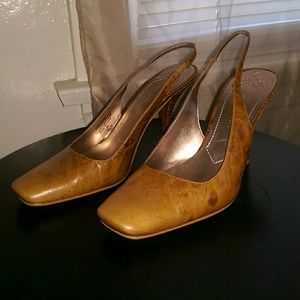 Nine West sling back 3 inch stilettos size 7 1/2
