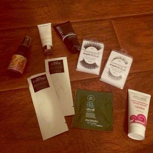 9 piece hair/skincare/falsies  NWT