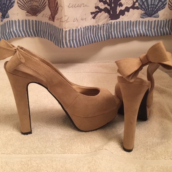 Tan Suede Heels