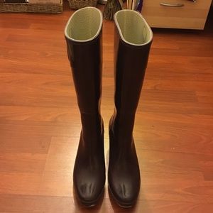 Hunter rain boots with wedges