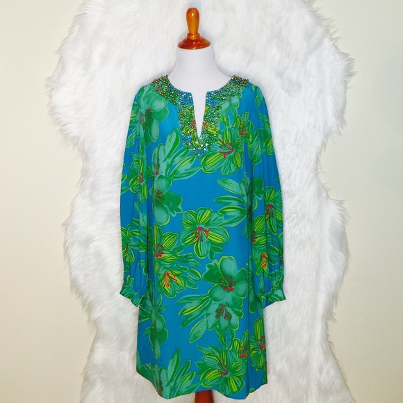 Lilly Pulitzer Dresses & Skirts - Lilly Pulitzer Saemus Turquoise Dress