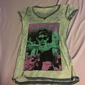 Audrey Hepburn burn out tee
