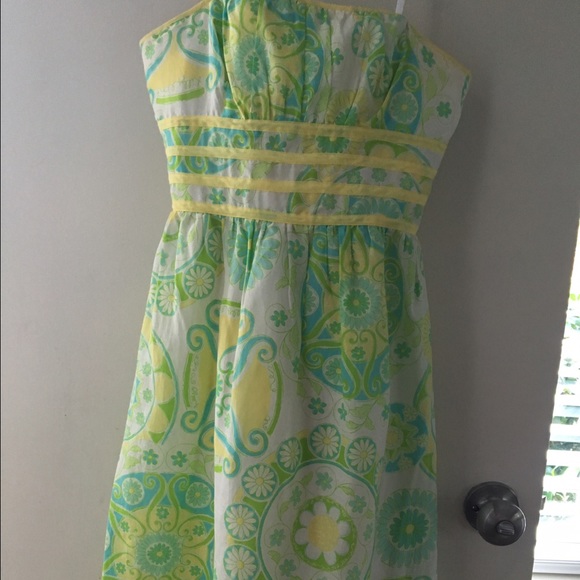 Lilly Pulitzer white tag size 0 strapless dress - Picture 1 of 2