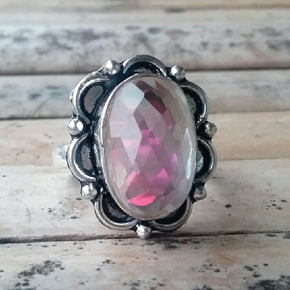 Mystic Topaz Silver Ring 🌙