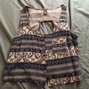 Paisley crop top