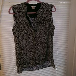 Dalia Collection non sleeve blouse size medium