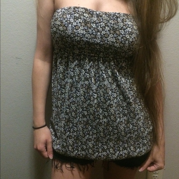 Floral tube top