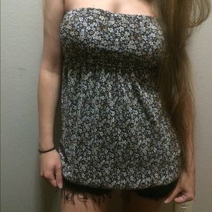 Floral tube top