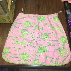 Lilly Pulitzer Scuba Monkey Skirt