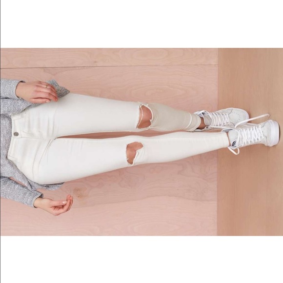UNIF rare white "push" distressed jeans - Picture 1 of 3