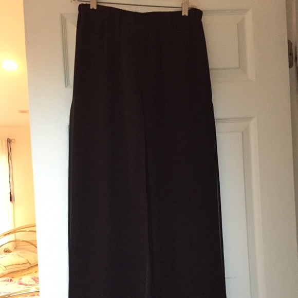 Elegant evening pants that look like full skirt - Picture 2 of 4