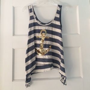 Sequin Anchor Tank